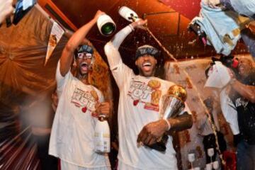 2013. Miami Heat-San Antonio Spurs. En su tercera final consecutiva con Miami volvió a conseguir el anillo y fue, una vez más, MVP de las Finales. Ganaron 4-3 a los Spurs.