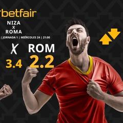 OGC Niza vs. AS Roma: horario, dónde ver, estadísticas y pronósticos