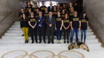 Los nuevos deportistas becados por la UCAM Murcia. 