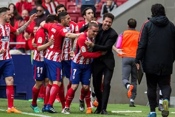 Griezmann, a hug for Cholo.