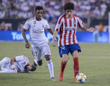 Sergio Camello, durante el 3-7 amistoso contra el Real Madrid.