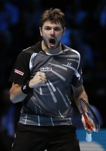 Stanislas Wawrinka venció a Marin Cilic en parciales de 6-3, 4-6, 6-3. El encuentro cerró el Grupo A del Masters de Londres. 