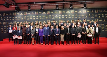 Foto de familia de los premiados en la del Comité Olímpico Español.