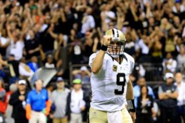 Drew Brees volvió a liderar un ataque que parecía dormido hasta la noche de ayer. 