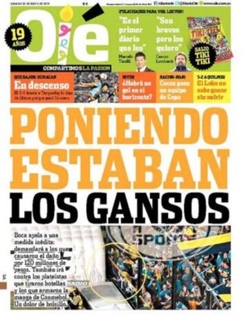 Portadas de la prensa deportiva