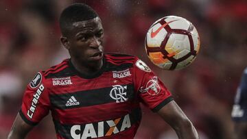 Vinicius Jr., con el Flamengo.