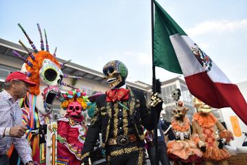 El día de muertos se vivió previo al Gran Premio de México