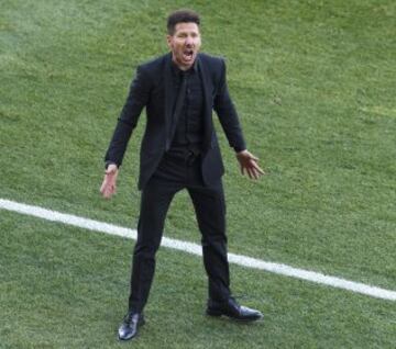 Así fue la intensa pasión de Simeone en la banda ante el Sevilla