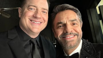 Premios Oscar 2023: El momento de Eugenio Derbez con Brendan Fraser