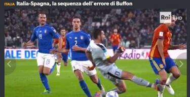 Las fuertes críticas en Italia a Buffon por su grosero error