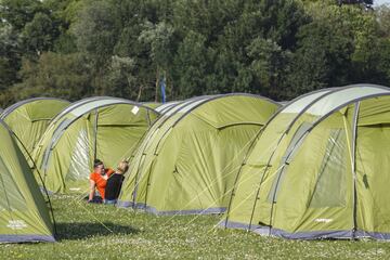 El espectacular camping en Cardiff para los aficionados