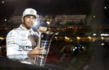 Por segunda vez consecutiva el británico consigue el titulo de pilotos de la gran carpa.