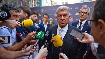 Joan Laporta, en el acto de este miércoles.