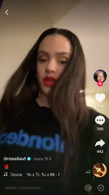 Rosala revoluciona Tik Tok con su llegada y sus ltimas u?as
