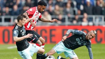 El PSV gan&oacute; al Ajax y el Feyenoord est&aacute; a un paso del t&iacute;tulo de la Liga holandesa.