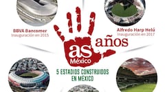 5 estadios construidos en México en los últimos 5 años