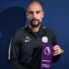 Guardiola, elegido mejor técnico de febrero en la Premier