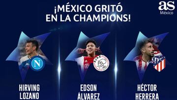 Mexicanos destacan en la J1 de la Champions League 2019-20