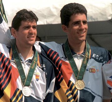 Miguel Indurain y Abraham Olano lograron un doblete hist¨®rico en contrarreloj.