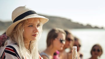 group of beautiful girls at the beach