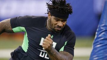 Robert Nkemdiche en la Combine de la NFL.