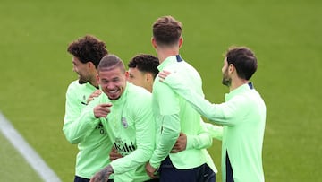 Entrenamiento del Manchester City.
