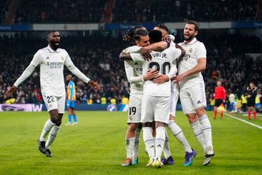1x1 del Real Madrid ante el Valencia: un golazo, otro baile y dos ataques de pánico