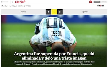 Así vieron en Argentina el fracaso de su selección en el Mundial