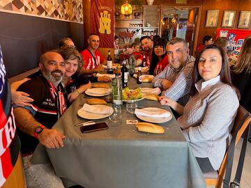 Comida del 8º aniversario de la peña atlética Cirbonera de Cintruénigo, Navarra. 