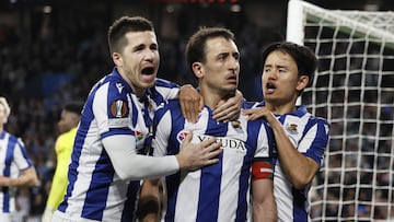 06/03/25 PARTIDO EUROPA LEAGUE OCTAVOS IDA
REAL SOCIEDAD - MANCHESTER UNITED
PRIMER GOL EMPATE MIKEL OYARZABAL 1-1 ALEGRIA