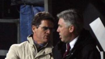 Fabio Capello y Carlo Ancelotti.