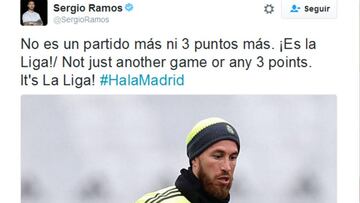 Ramos arenga al equipo: "No es un partido más... ¡Es la Liga!"