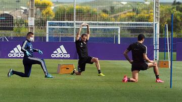 VALLADOLID. 11/05/20. PHOTOGENIC/MIGUEL ANGEL SANTOS. CORONAVIRUS. ENTRENAMIENTO DEL REAL VALLADOLID