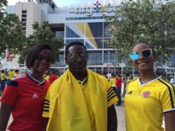 Imágenes de hinchas Colombia vs. Costa Rica en Copa América