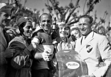 El italiano Fiorenzo Magni es uno de los ciclistas más laureados en esta prueba con sus tres victorias (junto a otros cinco ciclistas), pero es el único que las ganó de manera consecutiva en 1949, 1950 y 1951.