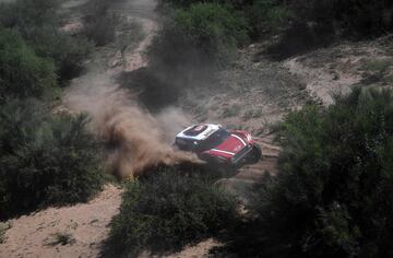 Decimotercera etapa entre San Juan y Córdoba. El piloto finlandés Mikko Hirvonen con Mini.