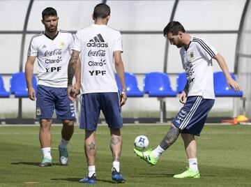 Angel Di Maria y Lionel Messi, Argentina.