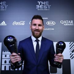 What is Messi’s The Best record? How many times has he won the FIFA award?