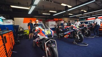 El box del Repsol Honda.