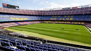 Imagen del Camp Nou, estadio del FC Barcelona, vac&iacute;o
 FCB
 24/12/2021