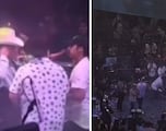 Video: Se viraliza momento en el que músicos de Grupo Firme protagonizan pelea