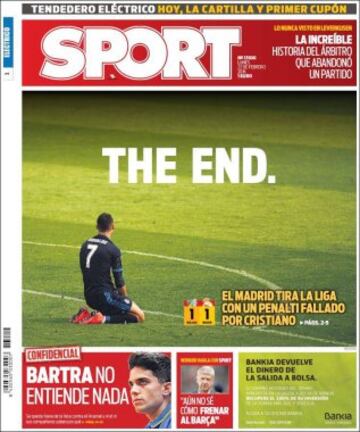 Portadas de la prensa mundial