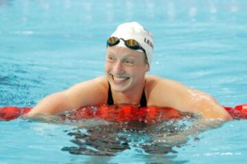 Katie Ledecky de 18 años, es una impresionante nadadora estadounidense que ya es campeona olímpica y plusmarquista mundial. 