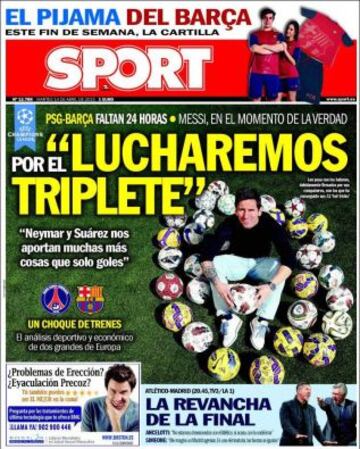 Portadas de la prensa deportiva