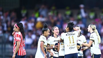 Chivas sufre ante Pumas la primera derrota en el torneo