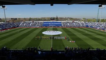 Vista general del Estadio de Butarque en el Leganés-Málaga de marzo de 2017.