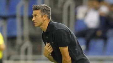 Pep Martí durante el partido contra el Mallorca.