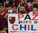 Hinchas de Flamengo enviaron mensaje de "paz para Chile"