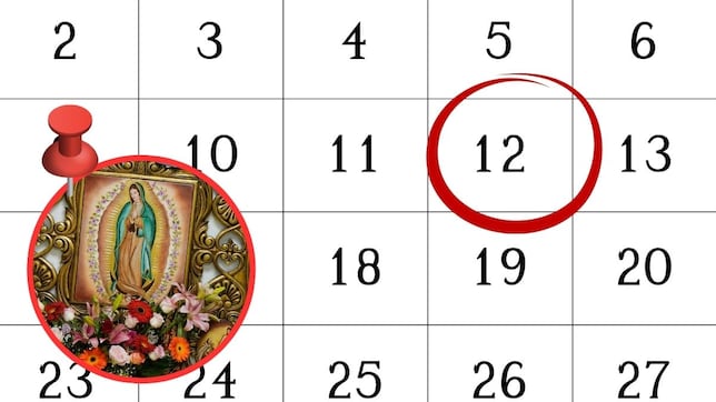 ¿El 12 de diciembre del 2025 se trabaja o es festivo obligatorio por el Día de la Virgen de Guadalupe?