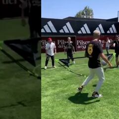 ¡Marcianeke fue al Monumental y enfrentó a la figura de Colo Colo!